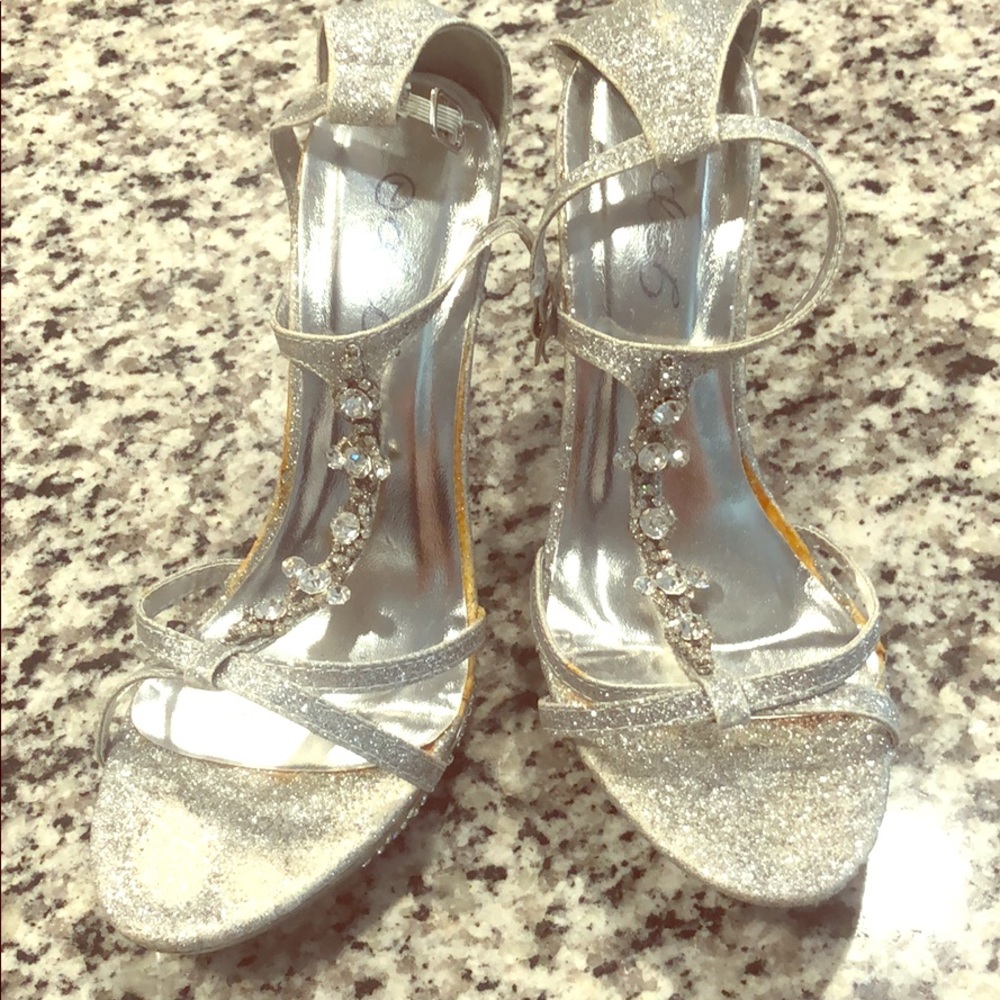 Silver sandals
